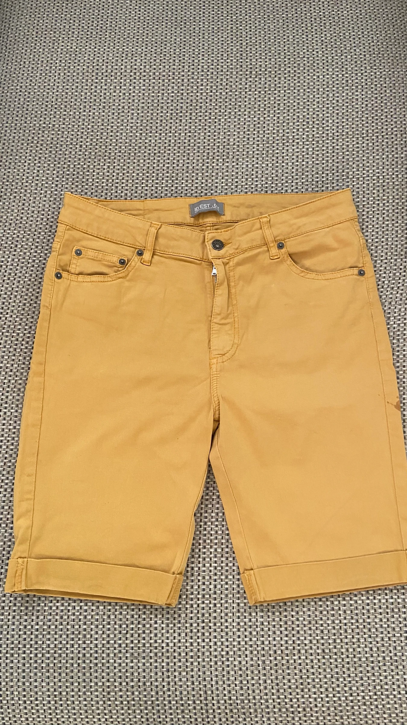 Short largo de jean amarillo – photo 3